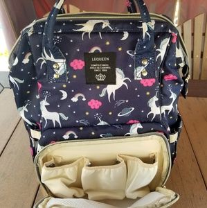 lequeen diaper bag unicorn